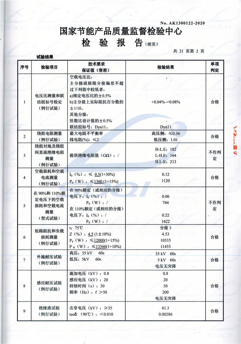 高低压试验报告-S11-1250美姑美姑美姑油浸式变压器-2.jpg